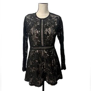 Beautiful Black Lace Romper